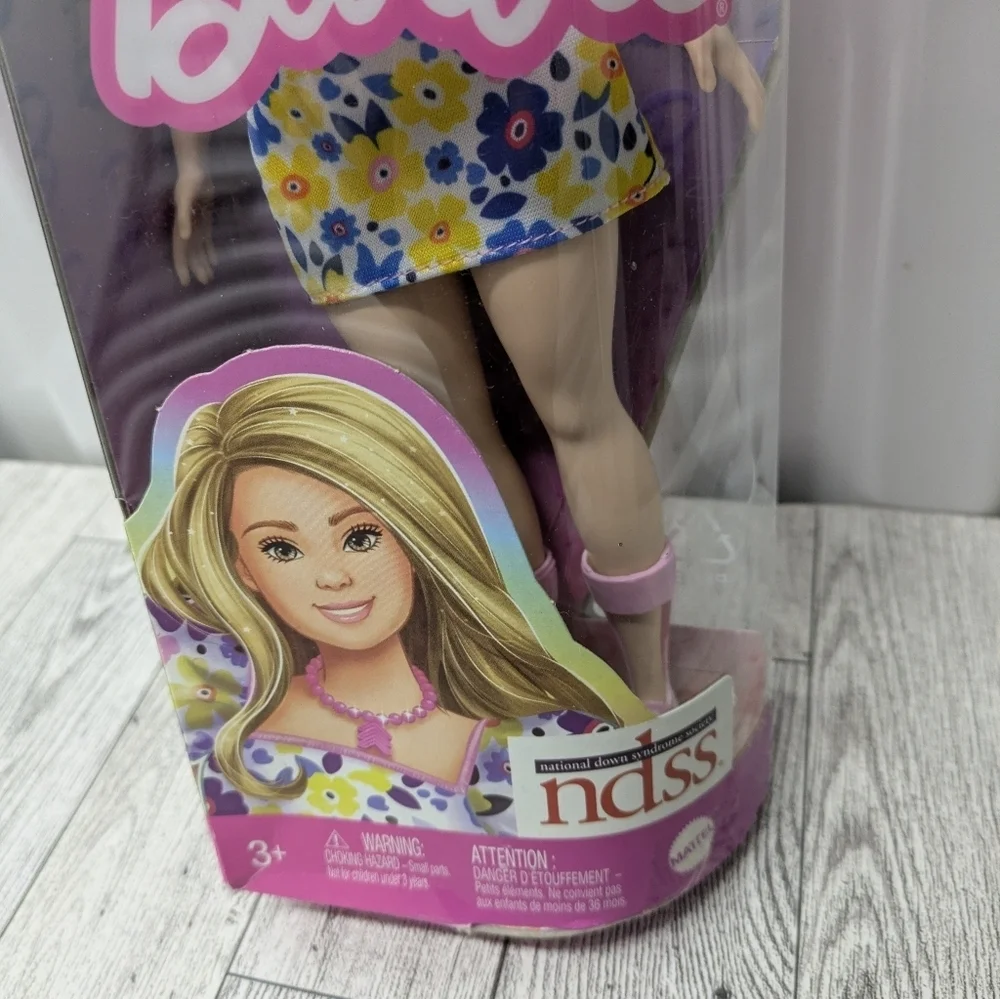 Barbie Doll in Colorful Floral Dress